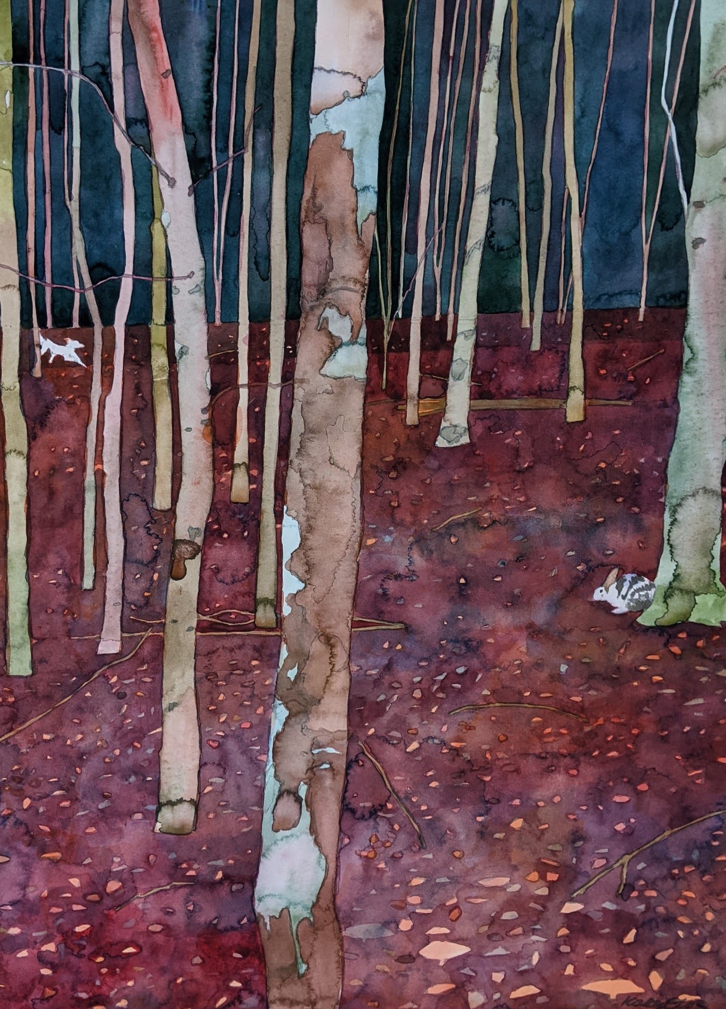 'Waffles and Tabs in the Forest' by artist Katy Ellis